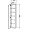Duravit Hochschrank DURASTYLE 240x400x1800mm Ans re Ei sw / weiß matt