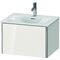 Duravit Waschtischunterbau XSQUARE 397x610x478mm, 1 Auszug weiß hochglanz