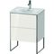 Duravit Waschtischunterbau XSQUARE 840x610x478mm, 2 Auszüge weiß hochglanz
