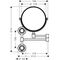 Rasierspiegel AXOR MONTREUX Wandmontage polished black chrome