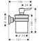 Lotionspender AXOR MONTREUX Wandmontage stainless steel optic