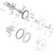 Thermostat HIGHFLOW AXOR STARCK 59 l/min, Unterputz polished gold optic