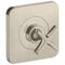 Abstelllventil AXOR CITTERIO E Unterputz 12x12 brushed nickel