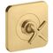 Abstelllventil AXOR CITTERIO E Unterputz 12x12 brushed gold optic
