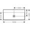 HG Waschtisch Xelu Q o Hahnloch ohne Überlauf 1000x480mm weiß