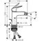 HG Einhebel-Bidetmischer 110 LOGIS DN 15 m ZAG G 1 1/4Zoll mattschwarz