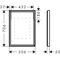 HG Spiegel Xarita E IR-Sensor, mattweiß 500x700x50mm, 46 W