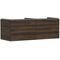 HG Waschtischunterschrank Xelu Q 1360x485x550mm NB dunkel Griff mattweiß