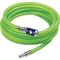 Schlauch-Set Schl.D.15x9mm L.10m PVC Gew.leuchtgrün Sicherheitskuppl./Tüll.NW7,4