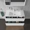 Duravit Waschtischunterbau L-CUBE 1020x481mm 2 Schubk we hgl ES Ah mitte