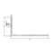 Torwinkelband 400x800x40x105mm STA galv.verz.d.pass.li.unten 5mm GAH