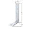 Balkenwinkel L200x100mm B.40mm ungleichschenklig STA roh galv.verz.d.pass.GAH - VPE: 20