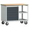 Werkbank PW700 B855xT700xH805mm Buche Multipl.lichtgrau/grau 2 Schubl.