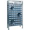 Steckregal H2000xB1000xT400mm Anbauregal 12 Böden 30xL400mm blau/30xL400mm grau