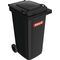 Müllgroßbehälter 240l HDPE anthrazitgrau fahrbar,n.EN 840 SULO