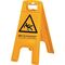 Warnschild Achtung Rutschgefahr B 280xH 580mm gelb/schwarz VERMOP