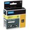 Schriftband Band-B.12mm Band-L.3,5m flexibles Nylonband schwarz auf weiß DYMO