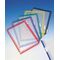 Sichttafel PVC m.Drahtrahmen ku.-ummantelt rot DIN A4 reflexionsfrei 10St./Btl.