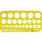 M+R Zeichenschablone 85230670 Kreis Polystyrol gelb/transparent