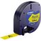 DYMO Schriftbandkassette LetraTag S0721620 12mmx4m sw auf ge