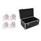 EUROLITE Set 4x LED SLS-7 HCL Floor weiß + Case