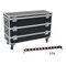 EUROLITE Set 12x LED BAR-12 QCL RGB+UV Leiste + Case mit Rollen