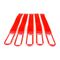 GAFER.PL Kabelbinder Klettverschluss 25x400mm 5er Pack rot