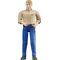 bworld Mann, heller Hauttyp, blaue Hose