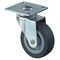 Lenkrolle D.30mm Trgf.20kg m.Platte Gum.grau