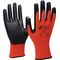 Handschuhe Nitril Foam Gr.10 rot/schwarz Nyl.m.Nitrilschaum EN 388 PSA II NITRAS - VPE: 12