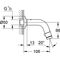 Grohe Waschtisch-Wandventil UNI 1/2Zoll Ausldg 106mm chr