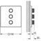 Unterputzventil GROHTHERM SMARTCONTROL eckig 3-fach su-st