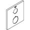 Grohe Rosette eckig f THM-FMS chr