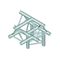ALUTRUSS TRILOCK E-GL33 T-43 4-Weg-Stück /\