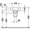 Duravit Handwaschbecken D-CODE m ÜL HLB 450x340mm 1 Hahnloch weiß