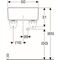 Geberit Mehrzweckbecken PUBLICA mit Überlauf 500x390x200mm weiß