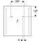 Geberit Lichtspiegel OPTION Beleuchtung beidseitig 600x650x36mm