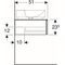 Geberit Unterschrank VariForm 1350x235x510mm weiß hochglanz