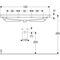 Geberit Waschtisch ACANTO 1200x480mm HL li u re ohne Überlauf weiß