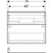 Geberit Waschtischunterschrank iCon 750x615x416mm verk. Ausl. we hochglanz/G