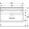 Geberit WT-Unterschrank RENOVA PLAN m Möbel-WT 1000x622x480mm Lav matt/weiß