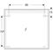 Geberit Lichtspiegel OPTION BASIC SQUARE LED-Bel oben Alu eloxiert 1000x900x32mm