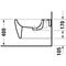 Duravit Wand-Bidet BENTO STARCK BOX m ÜL u HLB 1 HL HG weiß seidenmatt