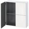 Duravit Halbhochschrank L-CUBE 700x243x800mm weiß supermatt