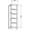 Duravit Hochschrank L-CUBE 500x243x1760mm Ans links taupe supermatt