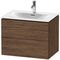 Duravit Waschtischunterbau L-CUBE 720x481mm 2 Schubk we s-matt ES Ah mitte