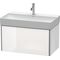 Duravit Waschtischunterbau XSQUARE 784x397x460mm 1 Az we s-matt ES NB Mi.
