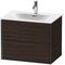 Duravit Waschtischunterbau XVIU 710x557x480mm 2 Sk Prof. sw ma we s-matt