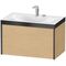 Duravit Möbelwaschtischset XVIU 800x480mm sw ma / ta s-matt Ra B1 1 HL