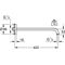 Grohe Brausearm RAINSHOWER Ausldg 422mm chr
